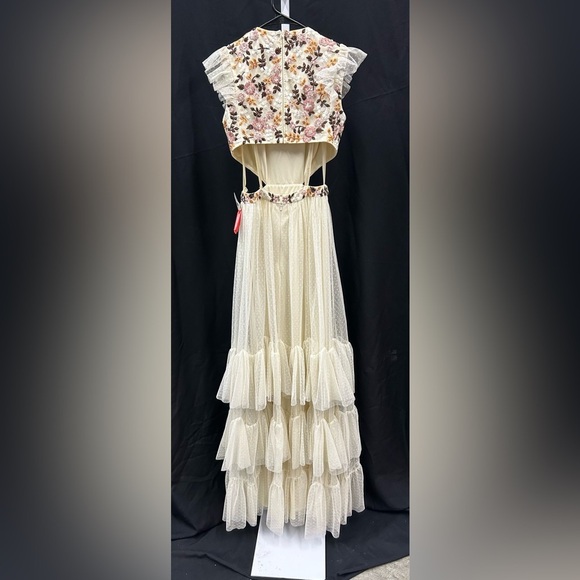 Mac Duggal 35106 NWT Cutout Waist Ruffle Skirt Dress - Picture 8 of 17